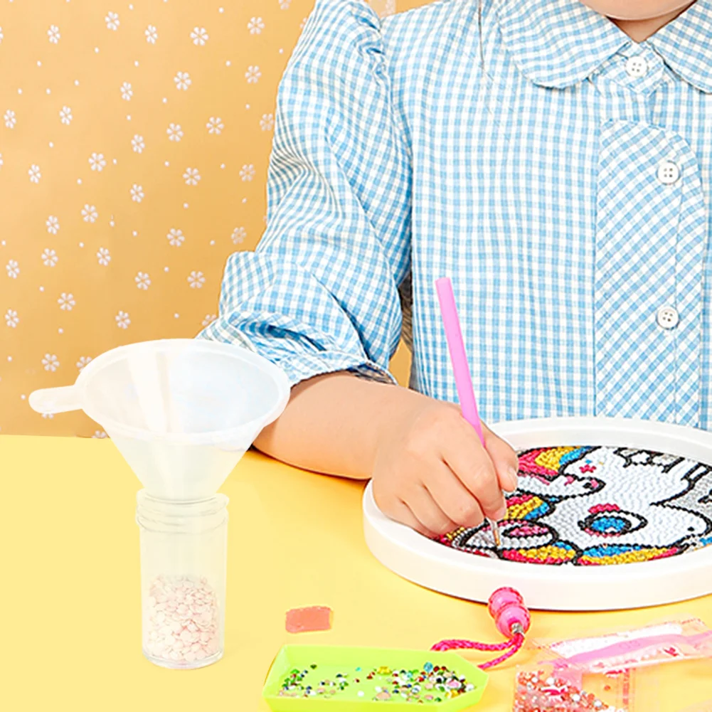 Portable Multifunction Funnel Embroidery Sewing Tools for Diamond Painting(Transparent)