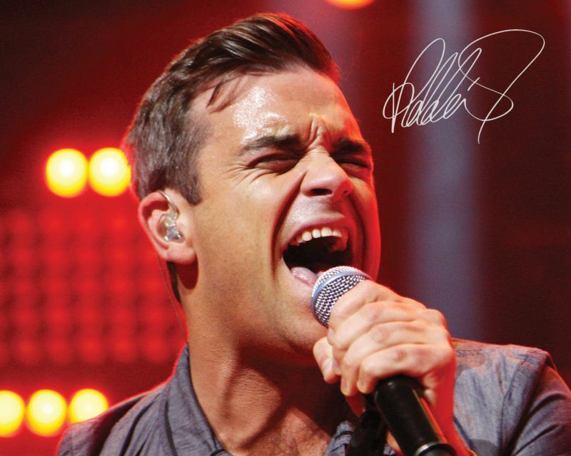 Robbie Williams Autograph Signed Photo Poster painting Print