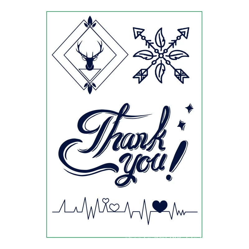 New semi-permanent juice herbal tattoo stickers waterproof long-lasting men and women tattoo text simulation tattoo stickers