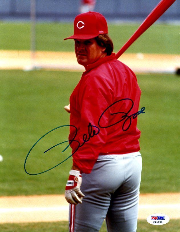 Pete Rose Psa/dna Signed 1/1 Original 8x10 Photo Poster painting Authenticated Autograph