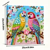 Two Birds Art Diamond Painting Kit for Adults Home Decor 25x25cm With Frame
