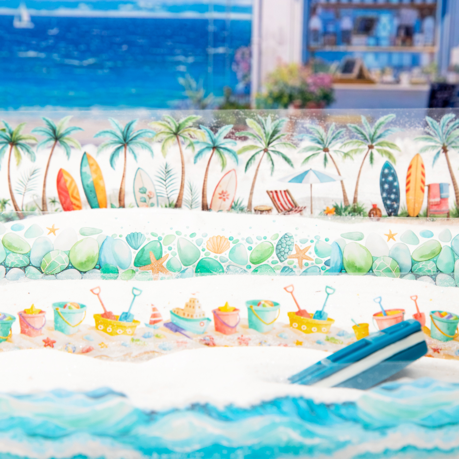 PET 테이프 - 30/50mm*200cm 한여름의 바닷가 시리즈 귀여운 바다의 집