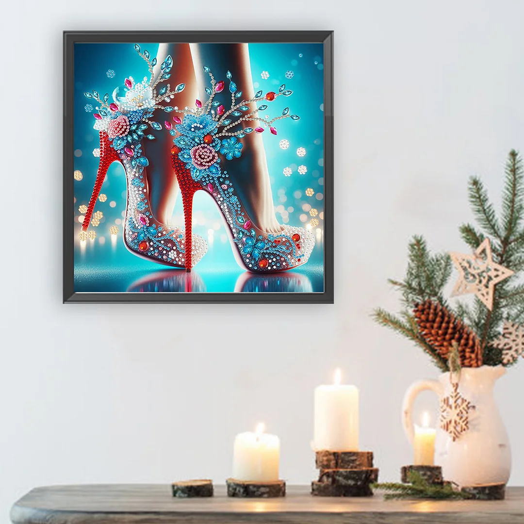 Dream High Heel - Diamond Painting - Partial Special Shaped Drill(Canvas|30*30cm)
