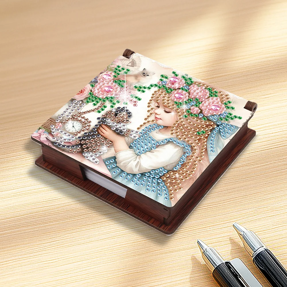 DIY Girl Diamond Painting Note Box Paper 160 Sheets of Paper for DIY Art Craft