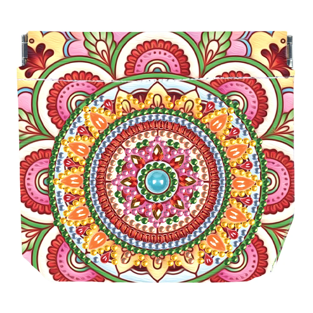 DIY Mandala Art Special Shape PU Diamond Painting Wallet Gifts for Women
