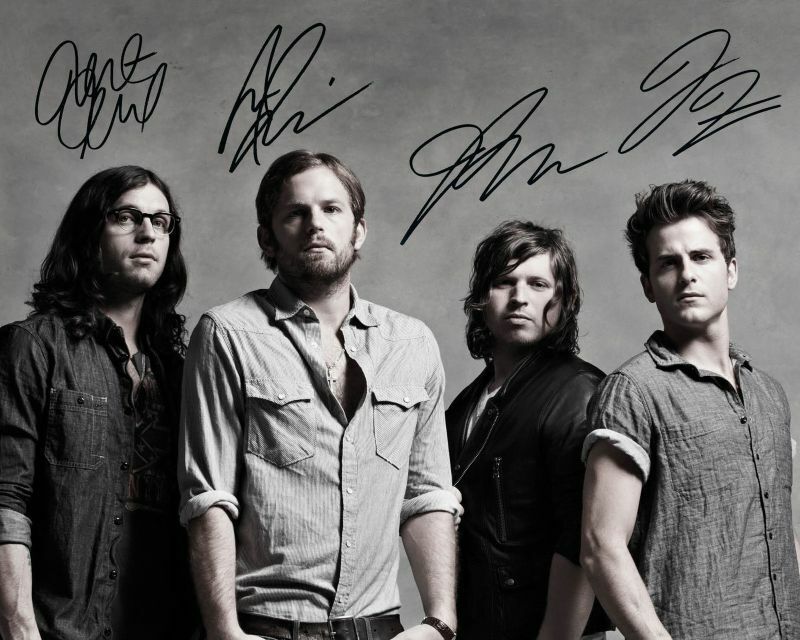 Kings Of Leon Autograph Signed Photo Poster painting Print