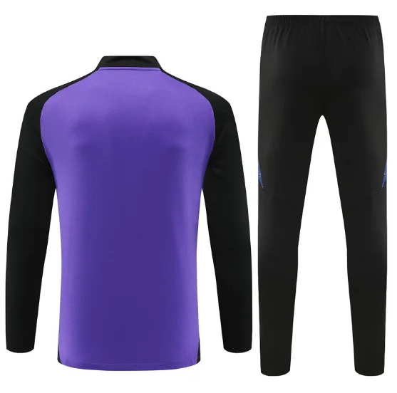 2024 Germany Half-Pull Training Suit Purple Football Jersey Set Thai Quality
