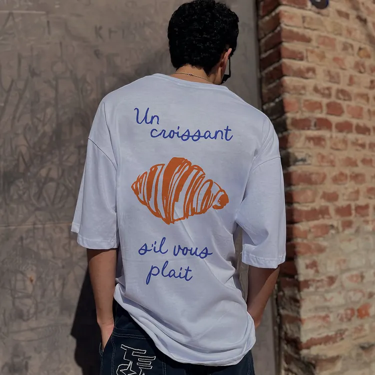 Un Croissant Printed Men's T-shirt