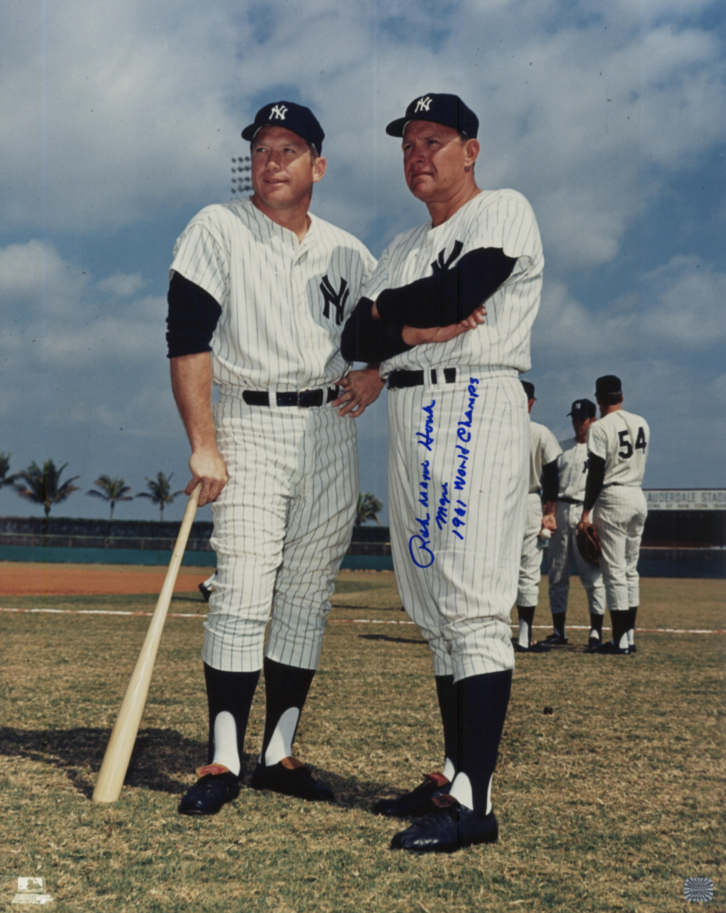 Ralph Houk signed autographed Mickey Mantle 16x20 Photo Poster painting! AMCo! 10257