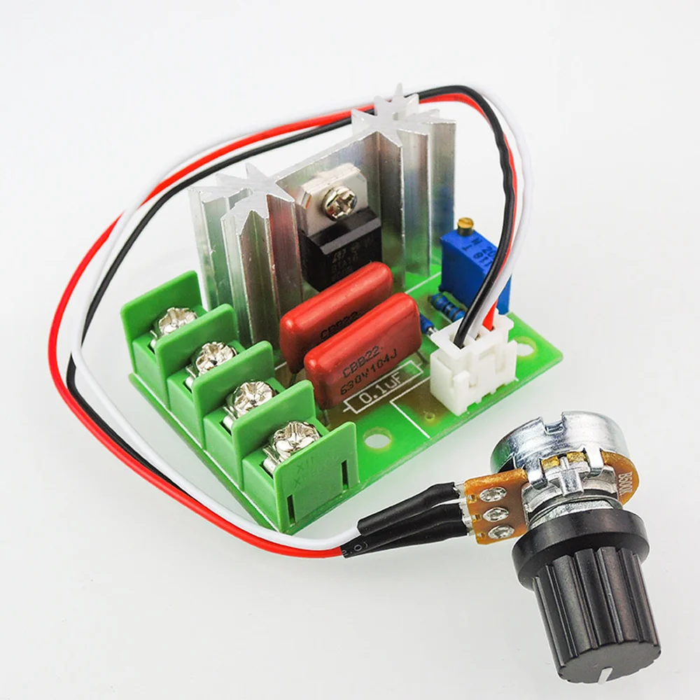 2000W AC 220V SCR voltage regulation External knob PWM motor speed controller power supply module
