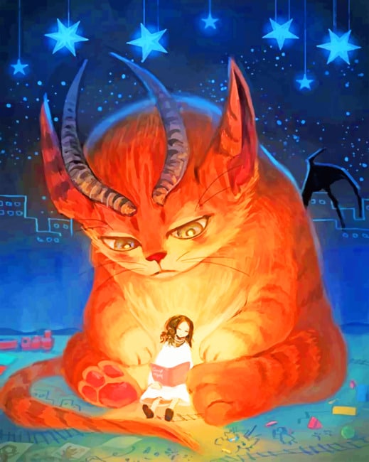 

Giant Devil Cat – Paint By Numbers - 40*50CM, 501 Original