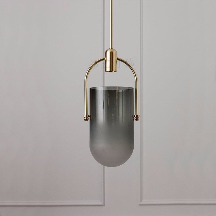 Single Head Glass Pendant Lights Bar Coffee Shop Bedside Bedroom  Light Fixtures  Home Decor Hanging Lamp Dinning Room Lights