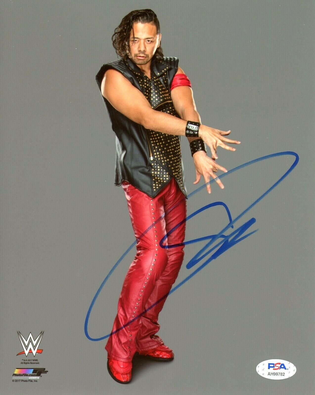 WWE SHINSUKE NAKAMURA HAND SIGNED AUTOGRAPHED 8X10 Photo Poster painting WITH PROOF & PSA COA 5