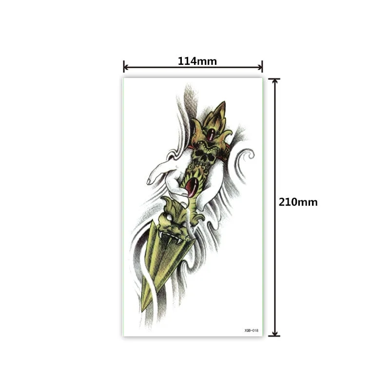 Full Arm Tattoo Sticker Creative Personality Small Full Arm Temporary Tattoo Original Waterproof Sweat Lasting Tattoo Sticker