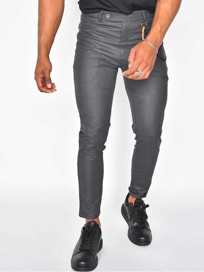 Men's Casual Grey Trousers