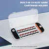 Crystal Clear Housing Case Antiscratch Hard Clear Frame Protector Case with 14 Card Slots for Nintendo for Switch 2 Console Accessory
