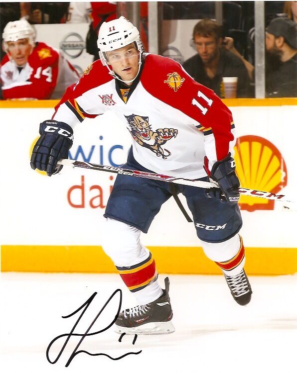 Florida Panthers Jonathan Huberdeau Signed Autographed 8x10 Photo Poster painting COA B