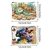 2pcs DIY Diamond Art Diamond Dot Card Pack Diamond Painting Coin Pouch (Sea Turtle)