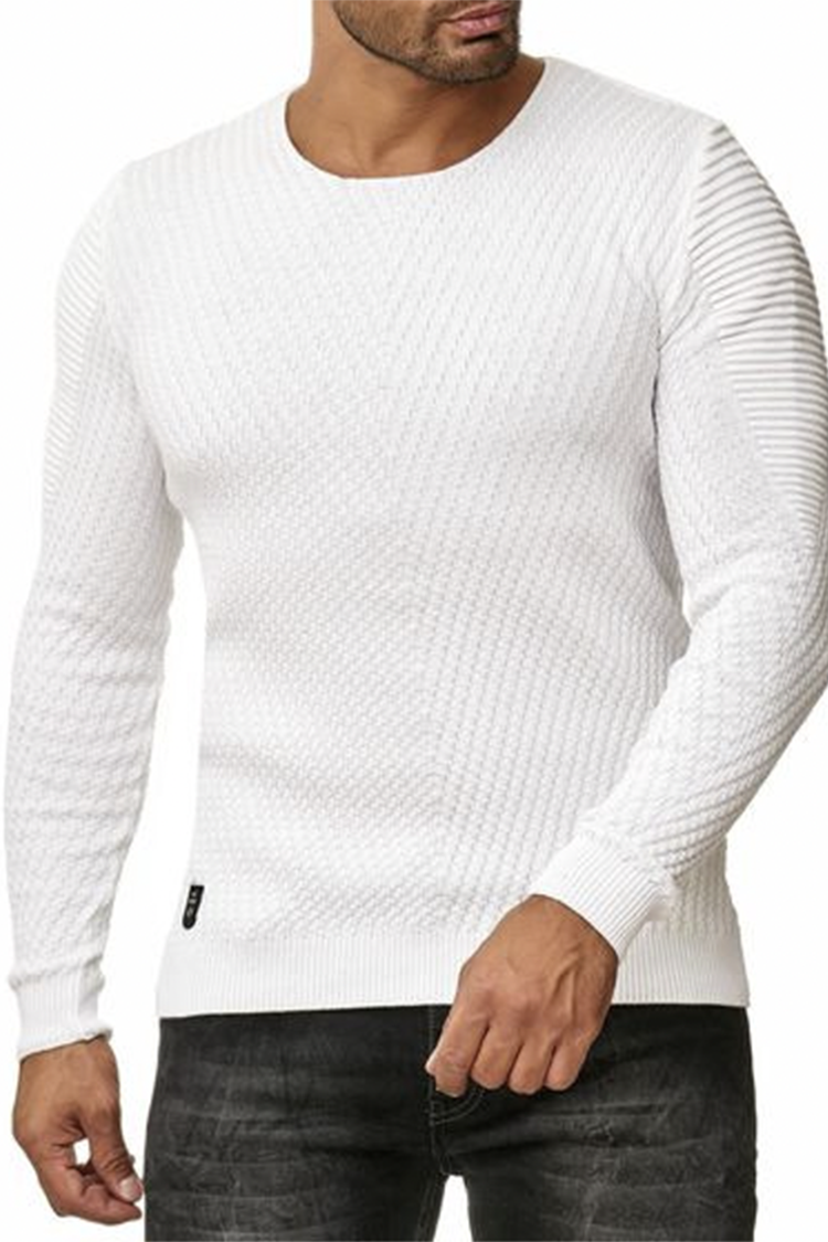 Tiboyz Fashion Men's Dark Pattern Casual Long Sleeve T-Shirt