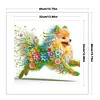 Flower Pomeranian Full Stamped Cross Stitch 11CT 3-Strand 40x40cm tapestrymarket