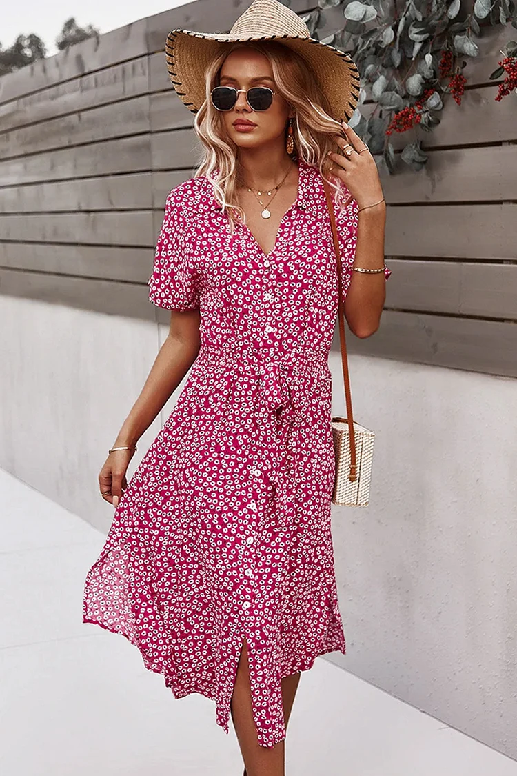 Luditu Midi Dress, Sundress, Layla Red