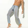 Men's 3D Pouch Ice Silk Mesh Sports Leggings