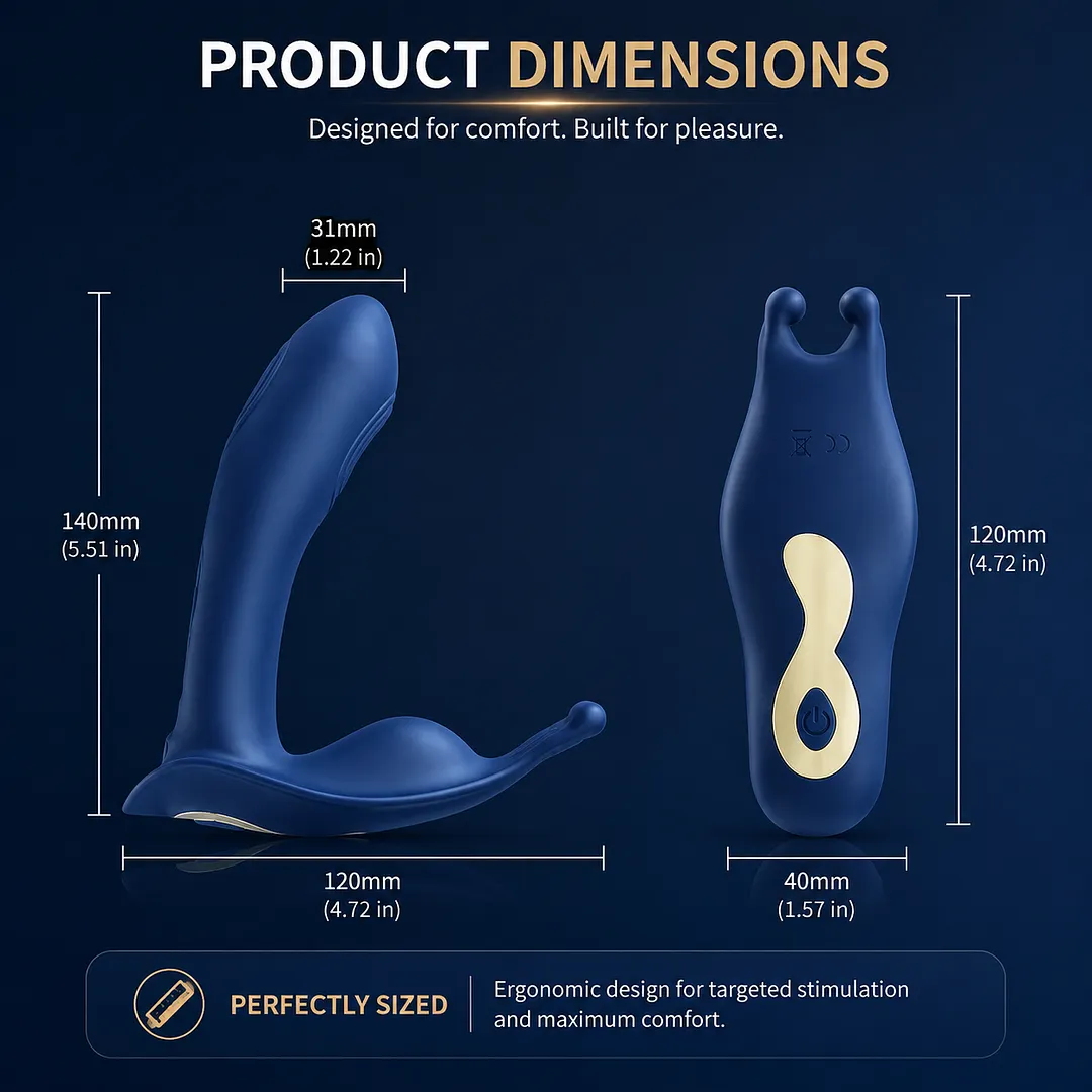 Remote-Controlled P-Spot Prostate Massager &ndash; Curved Dual Stimulation