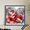 Cute Girl-11CT Stamped Cross Stitch 40*40cm/15.75*15.75in tapestrymarket