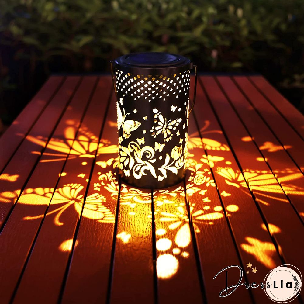 Waterproof Solar Metal Lantern For Outdoor Decoration