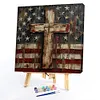 American Cross-Paint by Numbers Acrylic Painting 40*40CM