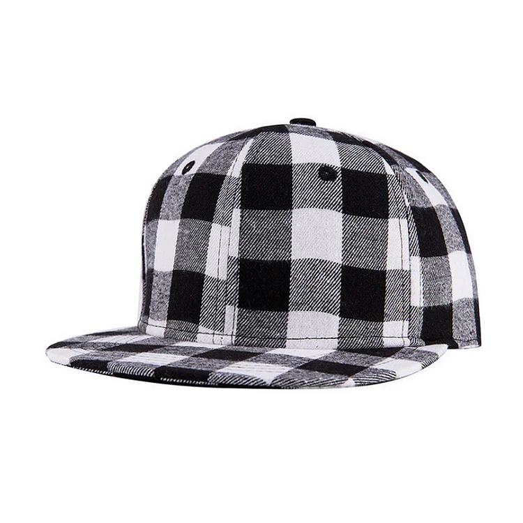 CLIMATE Red Plaid Snapback Cap Women Plaid Hat CapChecks Cotton No Logo Hat Caps Classic Checks Cap Hat for Men Women