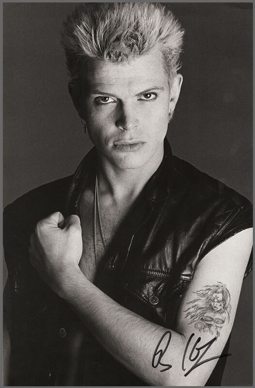 BILLY IDOL Signed Photo Poster paintinggraph - Rock Singer / Punk / Generation X preprint