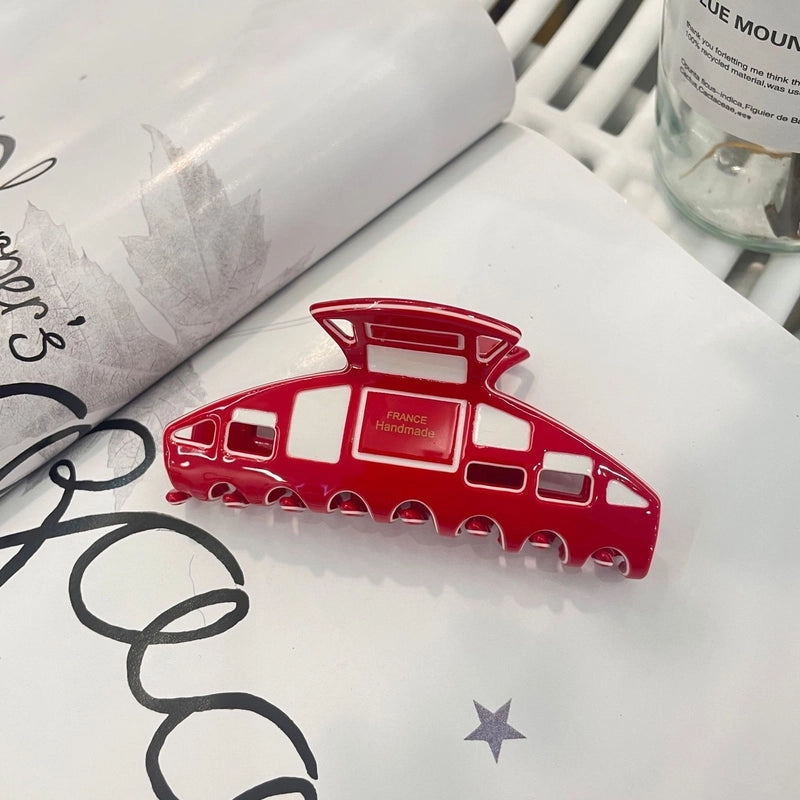 Sweet Women's Solid Color Flower Acetic Acid Sheets Hair Claws