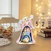 Diamond Painting Wooden Christmas Precious Moment Doll Desktop Decor Ornaments For Christmas Gifts