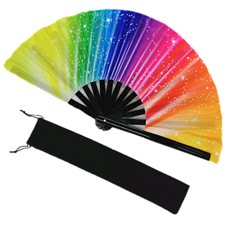 Laser Rainbow Flash Reflective Fan