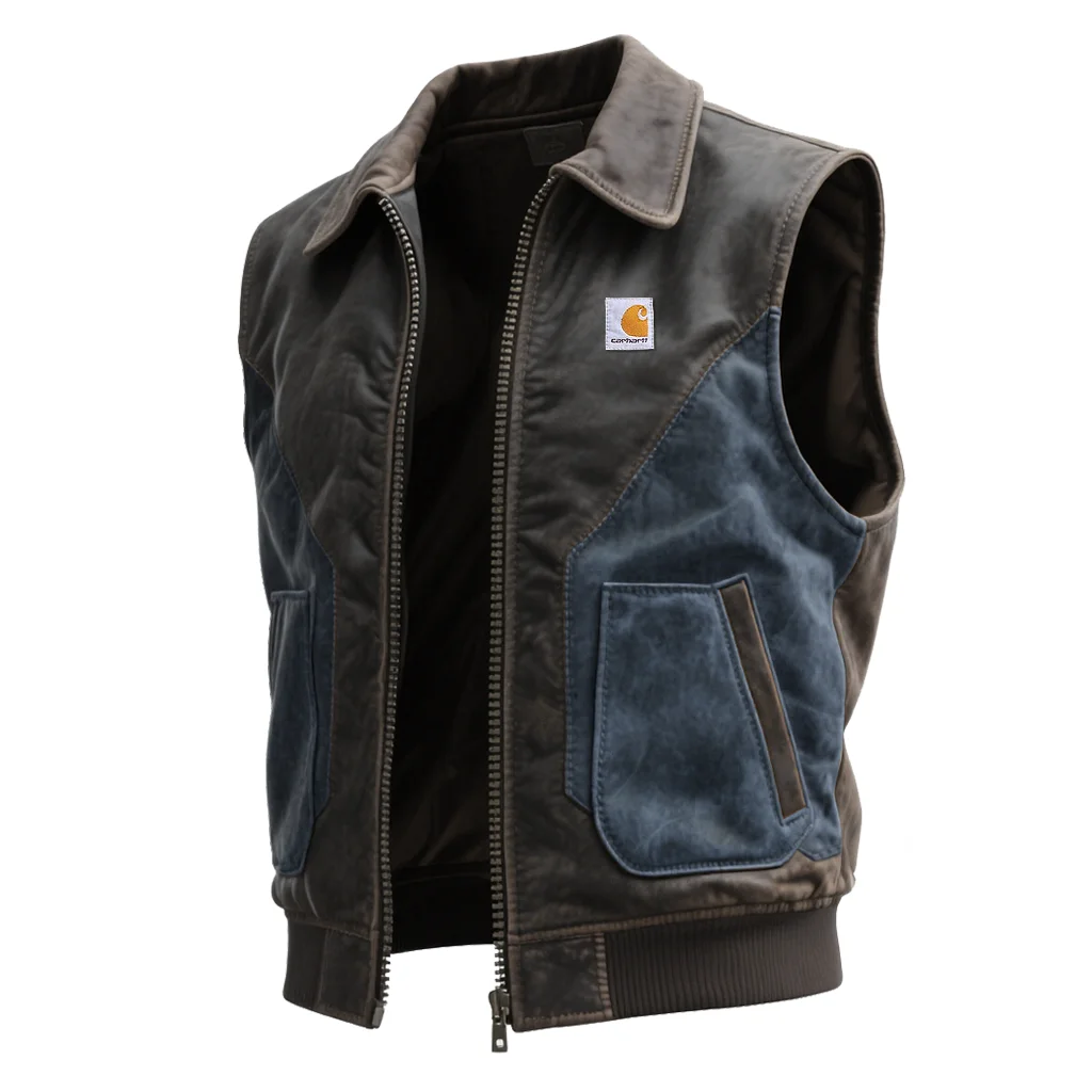 Stylish Leather Vest For Men - Perfect For Casual And Outdoor Adventures
