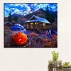(60*50cm)Outdoor Halloween Scene - Full Round Drill Diamond Painting