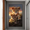 Tiger-11CT Stamped Cross Stitch 40*65cm(Big Size)