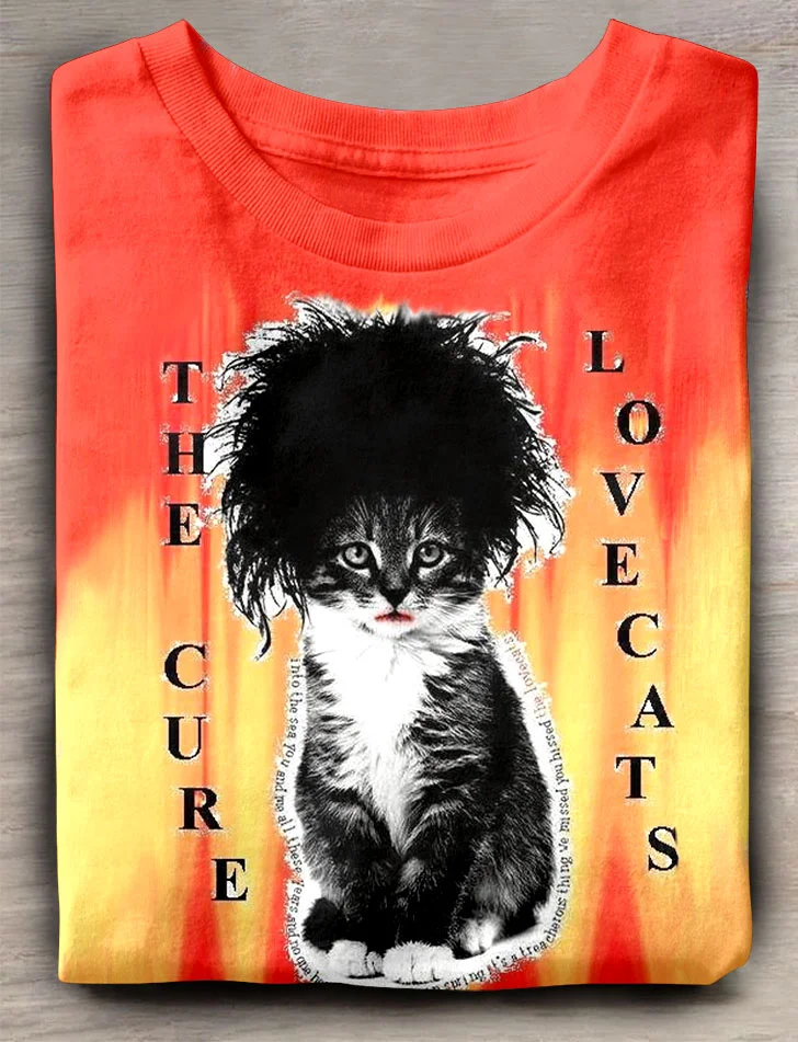 Teecade Teecade The Crux Cat Art Print T-shirt