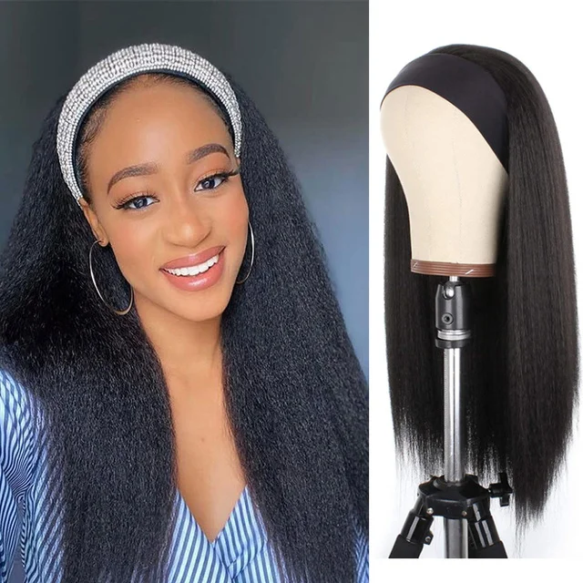Jewtribute Hair®|Kinky Straight Headband Wigs For Black Women 