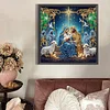 Birth of Jesus speziell geformte 5D DIY Teilbohrer Diamant-Mal-Kits 30x30cm