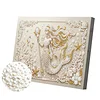 DIY Pearl Painting Gorgeous Mermaid for Home Wall Decor with Frame(20x30cm)
