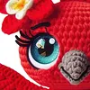 Fiery Red Crochet Kit &ndash; Colorful Bird DIY Stuffed Animal