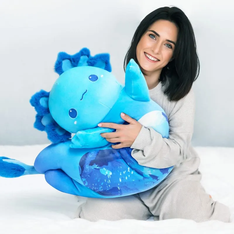 SNOWOLF Axolotl Géant En Peluche – Coussin Câlin 90 Cm – Doux Et Kawaii – Cadeau Enfant