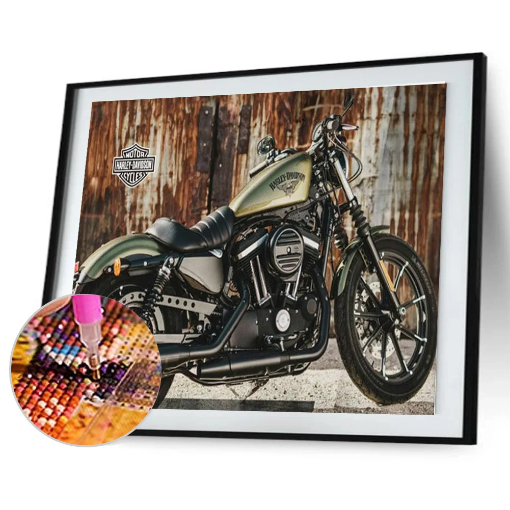 Motorcycle 5D DIY Diamond Painting Kit Resin Full Round Home Wall Art Craft