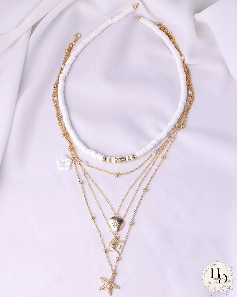 Star Flower Layer Necklace