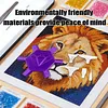 3D Printed Hexagonal Diamond Painting Pen with 5 Replacement Tips Diamond Painting Art Drill Bead Dot Pen Kit for Adults Beginners (Purple)