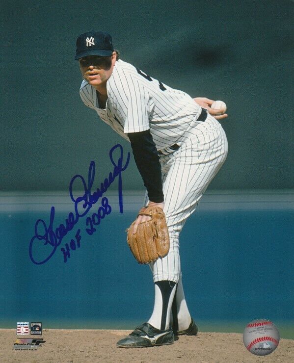 VINTAGE RICH 'GOOSE' GOSSAGE SIGNED NEW YORK NY YANKEES 8x10 Photo Poster painting #3 PROOF!