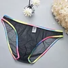 Passionate men's sexy ultra-transparent briefs