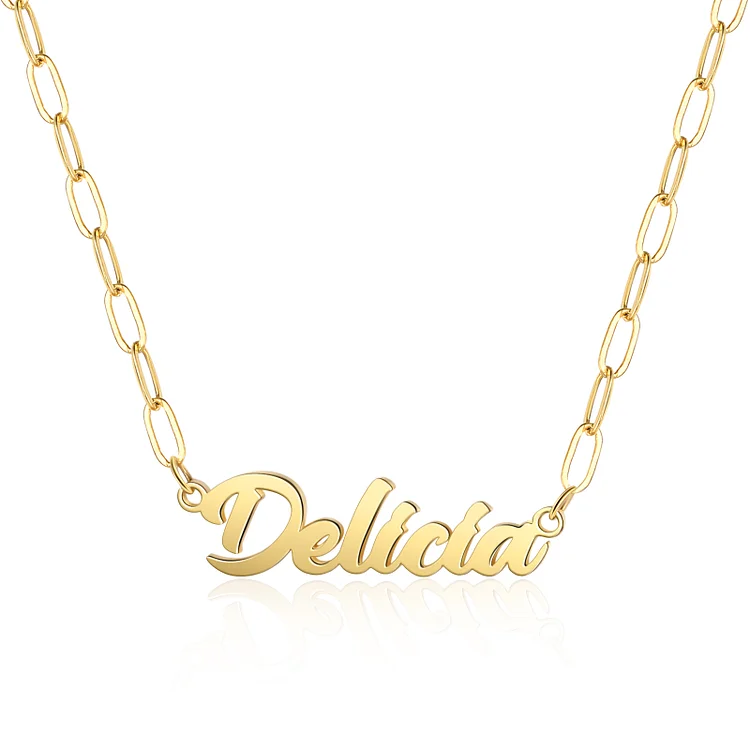 Personalized Name Necklace Cuban Chain Necklace for Her